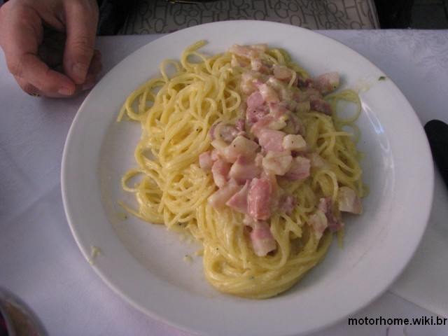 Pasta com bacon